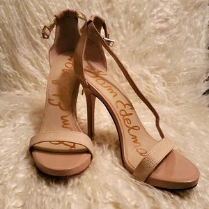 2 Sam Edelman, size 8.5, nude/black heels
